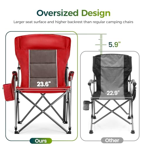 Oversized Camping Chair for Adult Lawn Chair for Outdoor Camping (2 Count)