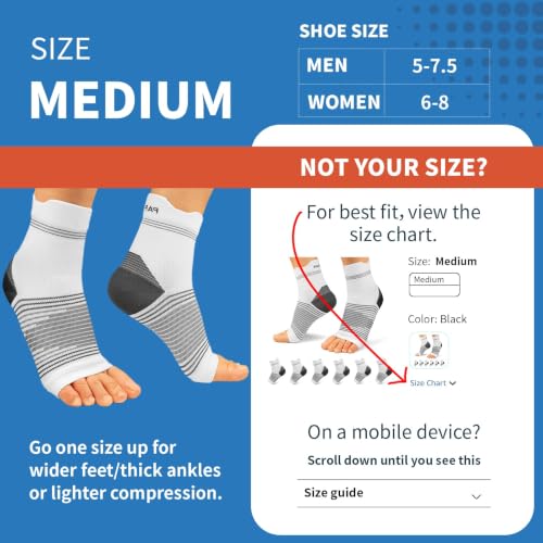 6 Pairs Compression Socks with Arch Support for Plantar Fasciitis (6 Count)