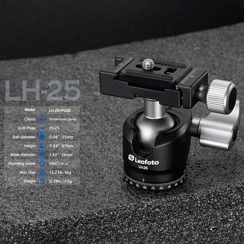 Carbon Fiber Travel Tripod Compact Ball Head LS