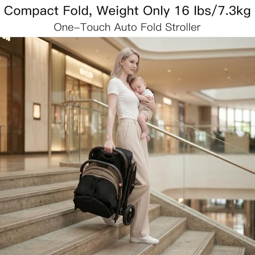 Gravity Folding Baby Stroller