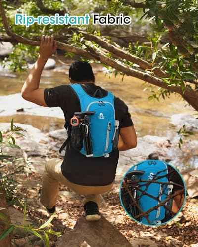 Foldable Small Hiking Backpack with 3 Strap Pockets
