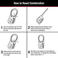 TSA Approved Combination Luggage Lock (4 Count)