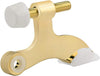 HOMOTEK 24 Pack Hinge Pin Bright Brass Door Stopper, Gold Door Stops, Adjustable Deluxe Heavy Duty Door Stopper 2-1/2"x1-3/4”,with White Rubber Bumper Tips
