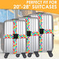Adjustable Travel Luggage Strap Suitcase Belt Travel Bag Accessories 1.96 in W x 6.4 ft L (4 Count)