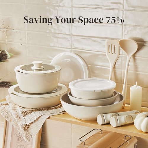 Ceramic Pots and Pans Set