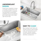 Fairlane 32 in Undermount Workstation Single Bowl 18