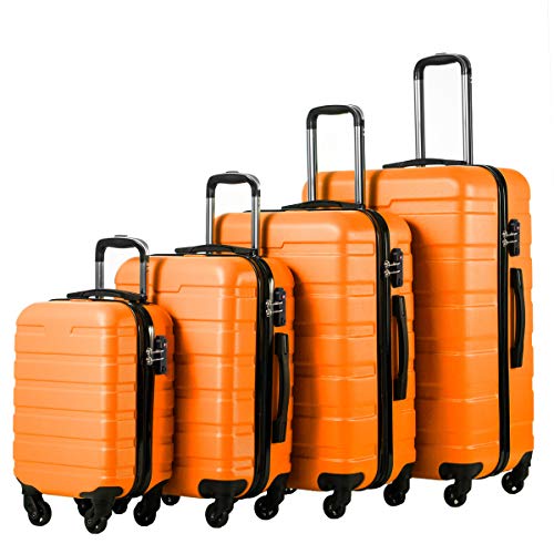 Luggage Set Lightweight Durable Hardshell (4 Count)