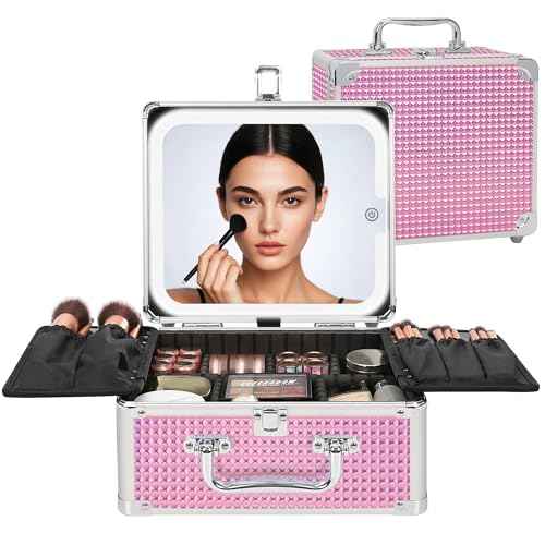 Makeup Bag with LED Mirror