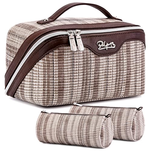 Travel Makeup Bag Cosmetic Bags for Women (3 Count)