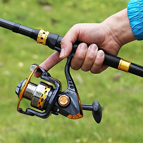 Fishing Rod Reel Combos Carbon Fiber Telescopic Fishing Pole with Spinning Reel for Travel Saltwater Freshwater Fishing