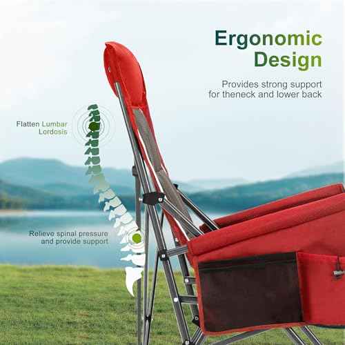 Oversized Camping Chair for Adult Lawn Chair for Outdoor Camping