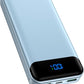 Portable Charger Power Bank 40000mAh Powerbank PD 30W and QC 4.0 Fast Charging External Battery Pack with USB-C LED 3 Outputs & 2 Inputs Portable Charging for iPhone 15 14 13 (Blue) - Roamly