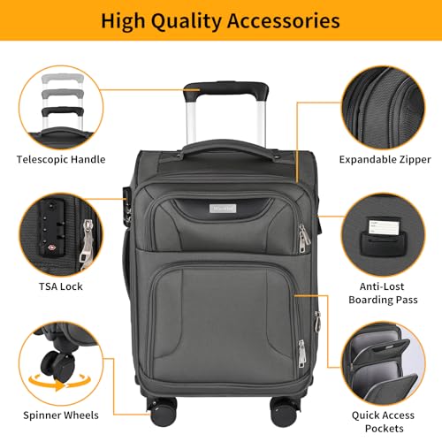3 Piece Softside Expandable Luggage Set (3 Count)