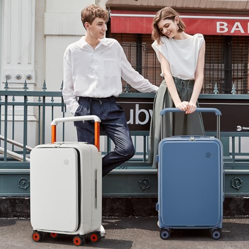 20 Inch Carry On Luggage Aluminum Frame Spinner Wheels