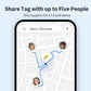 Air Tracker Tag, Smart Tracker Item Finders Compatible with Apple Find My, Bluetooth Smart Air Tag Key Finder Item Locator Worldwide Tracking for Pet Wallet Backpack Luggage, Black (iOS Only)