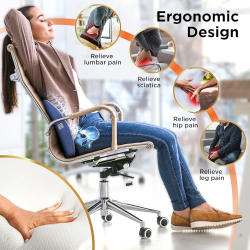 Cooling Gel Lumbar Memory Foam Cushion