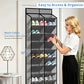 20 30 Pairs Grey Over the Door Shoe Organizer