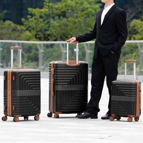 Hardside Expandable 3PCS Luggage Set with Spinner Wheels (3 Count)