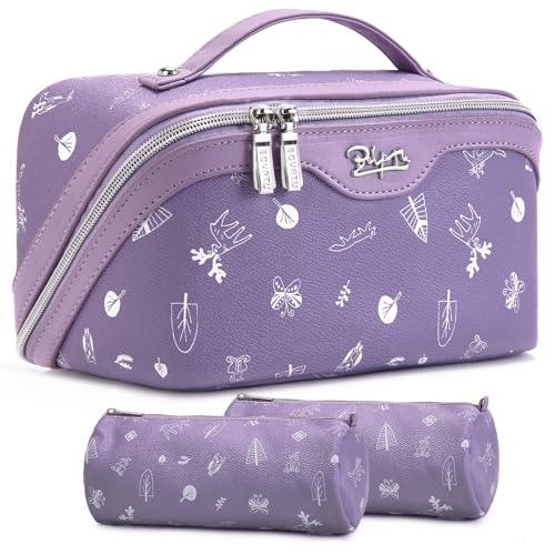 Travel Makeup Bag Cosmetic Bags for Women (3 Count)