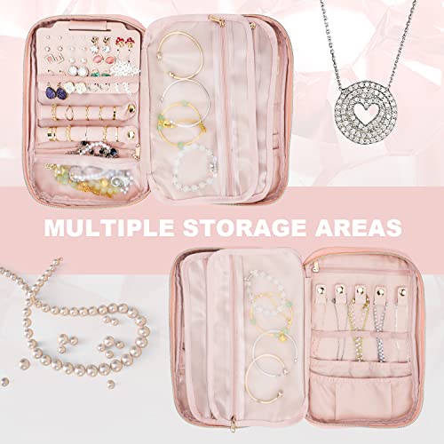 Travel Jewelry Case Organizer for Necklace & Earrings