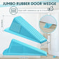 6 Pcs Heavy Duty Rubber Door Stops Wedge Stackable (6 Count)