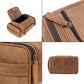 Real Leather Toiletry Bag for Men