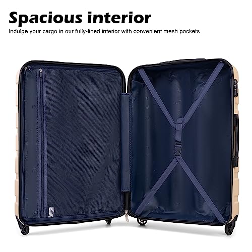 Luggage Set Lightweight Durable Hardshell (3 Count)