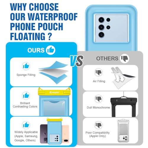 Waterproof Phone Pouch Floating [Up to 8.5''] (2 Count)