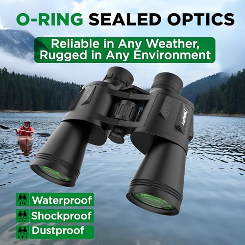 20x50 High Powered Binoculars for Adults with Smart Phone Adapter