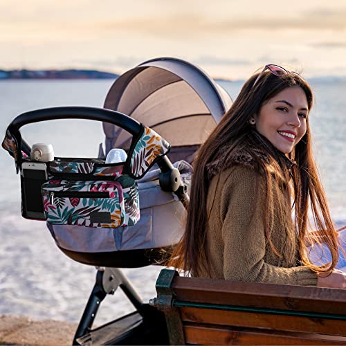 Universal Stroller Organizer with Insulated Cup Holder
