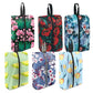 Shoe Bags 6 Pack Flower Design for Travel with Handle as Packing Organizers for Suitcase and Luggage (6 Count)