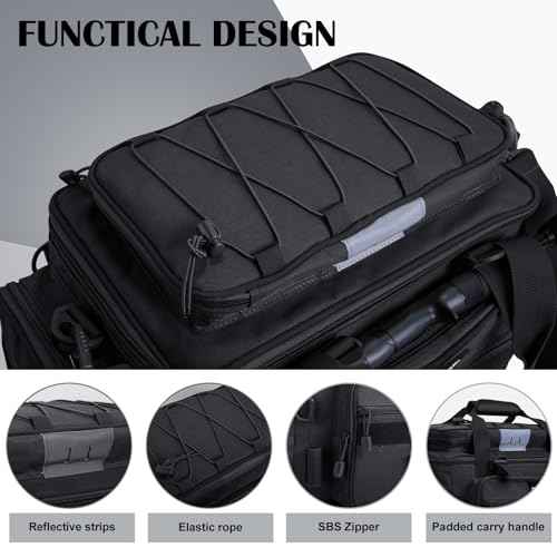 Fishing Tackle Bag with 4PCS 3600 Tackle Boxes