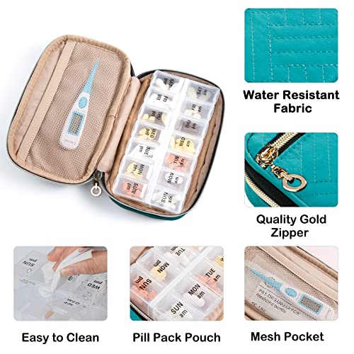Pill Organizer Case 2 Times a Day