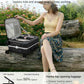 28 Inch Top Opening Checked Luggage with Cup Holder and USB Ports