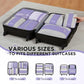 8 Set Compression Packing Cubes for Travel Essentials (8 Count)