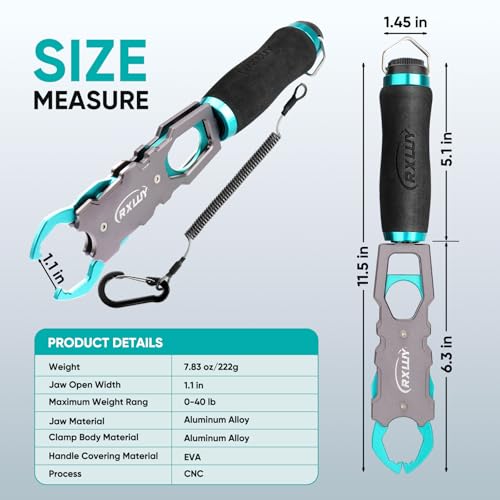 11.5" Fish Lip Gripper with Scale