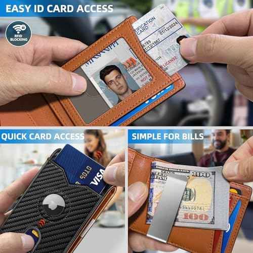 Airtag Wallet for Men (11 Count)