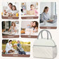 Lunch Box for Women Adult Men Insulated Cute Quilted Lunch Bag Women Reusable Large Lunch Tote Bag Leakproof Simple Cooler Bag for Work Office Picnic Beach or Travel