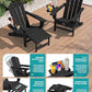 Folding Adjustable Adirondack Chairs with Footrest Set of 4 (4 Count)