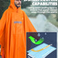 Hooded Rain Poncho for Adult Waterproof Lightweight Raincoat