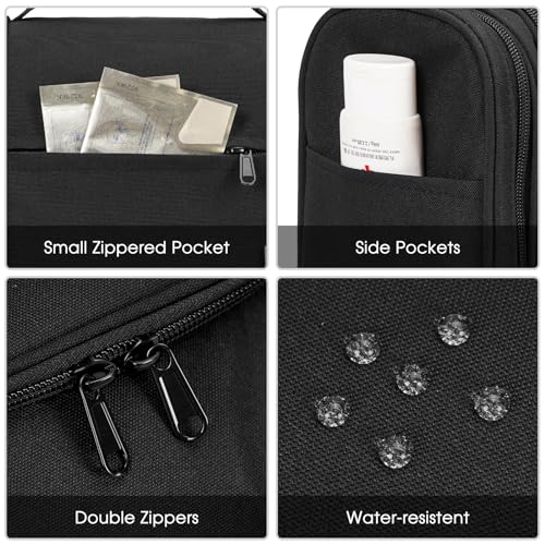 Large Hanging Toiletry Bag for Women Men Travel Makeup Bag Organizer Toiletries Bag Dry Wet Separation