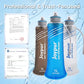 Collapsible Water Filter Bottle with 0.01 Micron Filtration