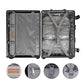 All Aluminum Luggage with TSA Locks Metal Hard Shell Zipperless Spinner Alloy Metal Suitcase