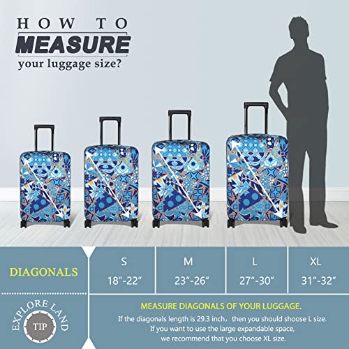 Travel Luggage Cover Suitcase Protector Fits 23