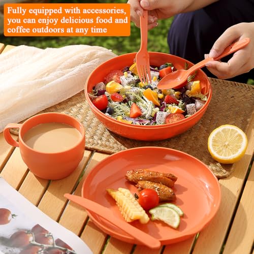 6 Piece Camping Mess Kit with Bowl