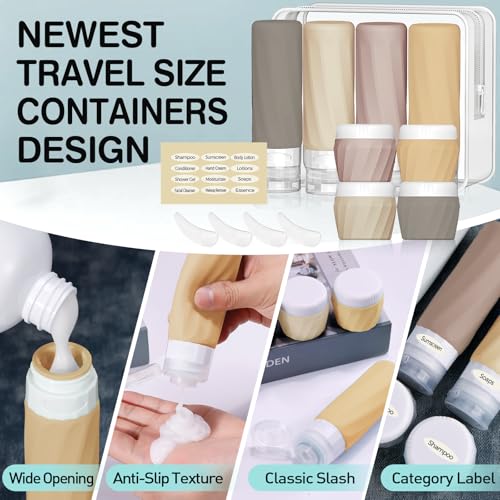 14pack Travel Bottles for Toiletries (14 Count)