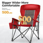 Heavy Duty 550LBS Padded Camping Chairs with Lumbar Support