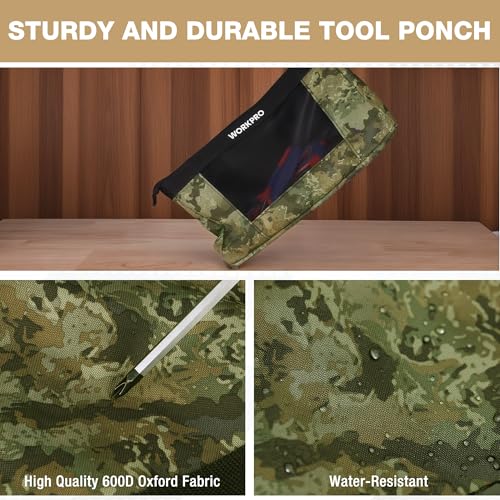 12" Tool Pouches with Zipper