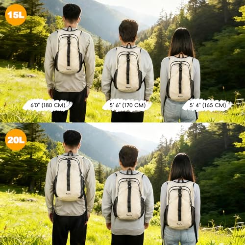 15L Small Hiking Backpack for Women Men
