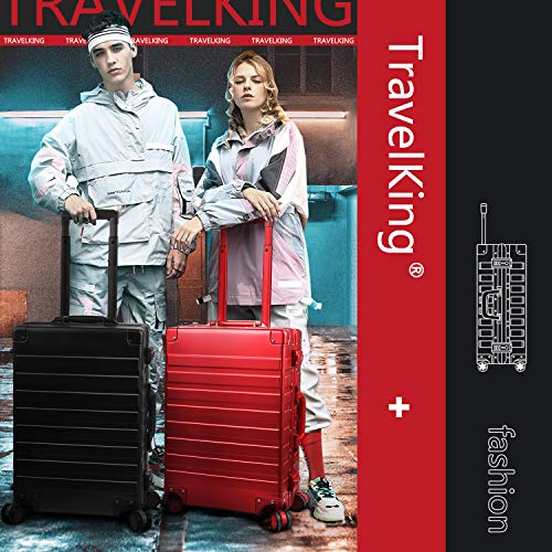All Aluminum Carry On Luggage with TSA Locks Zipperless Alloy Metal Hard Shell Spinner Suitcase